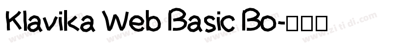 Klavika Web Basic Bo字体转换